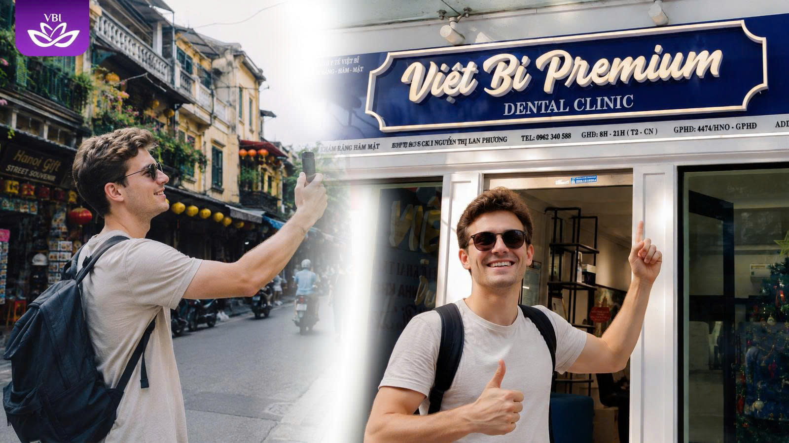 Australian tourist exploring the city during their dental holiday in Vietnam