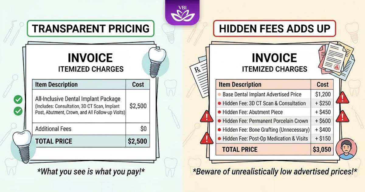 no hidden fees promise protecting you from the hidden costs of dental tourism